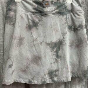 Gray Tie-Dye Women's Skort